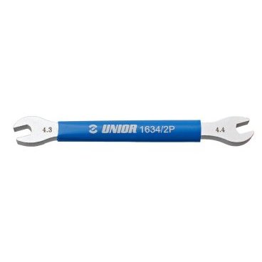 Ключ для ниппеля UNIOR, для SHIMANO, 4,3/4,4 мм, синий, 1635/2P