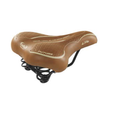 Седло велосипедное MONTE GRAPPA FUTURE, женское, с пружинами, 250 х 190 мм, коричневый