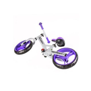 Беговел TechTeam Milano 4, детский, колеса EVA, 12", 2021, фиолетовый, TT002012
