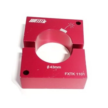 Фото Оправка-зажим WSS, для воздушной банки амортизатора FOX Float X2, алюминий,  красный, FXTK1101