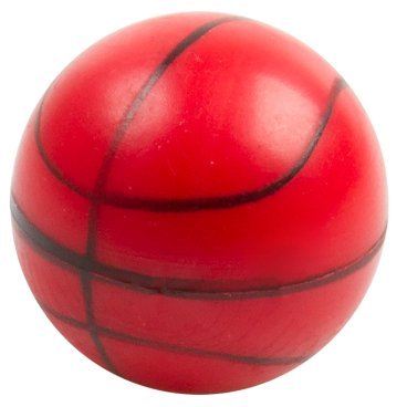 Фото Колпачки для ниппеля M-Wave, авто, алюминий/пластик, 1шт ,баскетбольный мяч, 5-519970