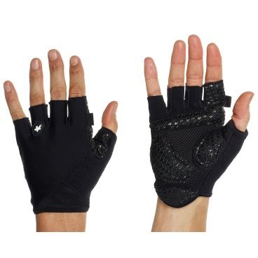 Перчатки велосипедные ASSOS summerGloves s7, унисекс, короткий палец, blackSeries, P13.50.509.12.L