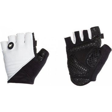 Перчатки велосипедные ASSOS summerGloves s7, унисекс, короткий палец, white Panther, P13.50.509.56.L