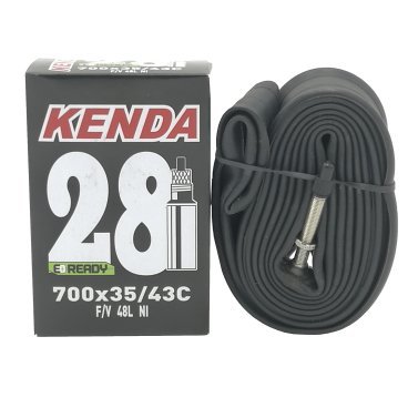 Фото Камера велосипедная KENDA 28", 700x35/43C, f/v-48 mm, для гибридов и дорожных, 510255