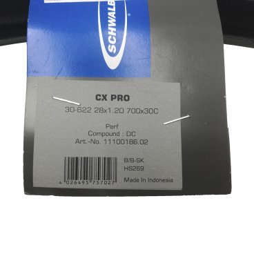 Велопокрышка Schwalbe CX PRO 28x1,20, 700X30C, Performance, Wire Bead, Dual Compound, HS 269, Black, 11100186.02