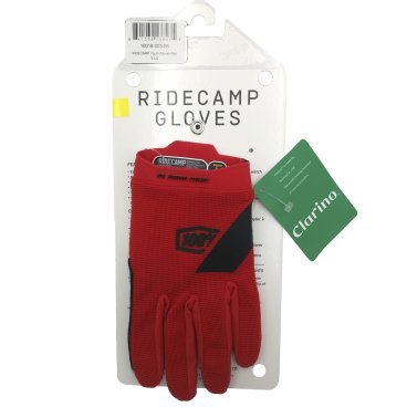 Велоперчатки подростковые 100% Ridecamp Youth, красный, 10018-003-06