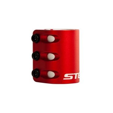 Зажим STG с проставкой для трюкового самоката, на 3 болта для компрессии HIC, красный, Х105144