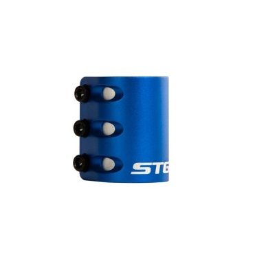 Фото Зажим STG с проставкой для трюкового самоката, на 3 болта для компрессии HIC, синий, Х105143