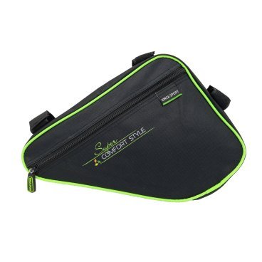 Фото Сумка под раму велосипеда Vinca Sport, карман для телефона внутри,270*220*65мм,зеленый,FB 05-1 green
