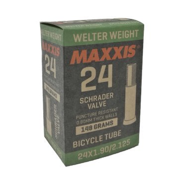 Камера велосипедная Maxxis Welter Weight, 24x1.9/2.125, ниппель Schrader, автониппель, IB48701000
