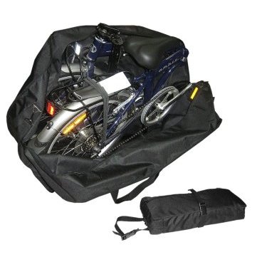 Фото Чехол для переноски складного велосипеда, для колеса 20", 78x61х32 см, вес 0,8 кг, черный, 02-200003