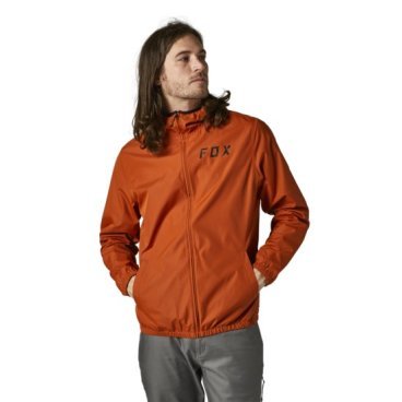 Фото Куртка велосипедная Fox Clean Up Windbreaker Jacket, Burnt Orange, 2021, 28649-113-L