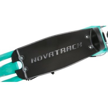 Самокат Novatrack STAMP N4, детский, ручной тормоз V-brake, двухколёсный, бирюзовый, 2020, 12STAMPN4.BL20