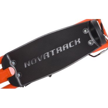 Самокат Novatrack STAMP N4, детский, двухколёсный, ручной тормоз V-brake, оранжевый, 2020, 12STAMPN4.OR20