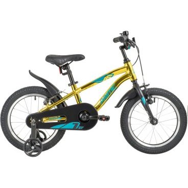 Фото Велосипед детский NOVATRACK 16" PRIME, золотой металлик, 2020