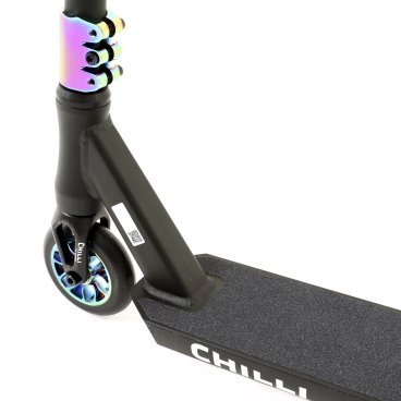 Самокат Chilli Pro Scooter Reaper Grim Neochrome, детский, трюковый, 2022, черный, 112-9