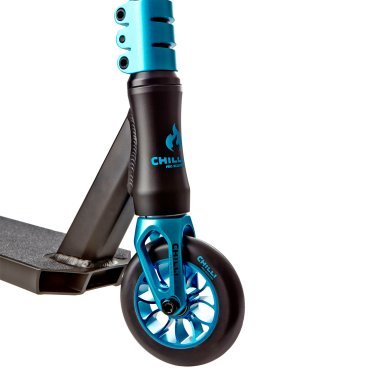 Самокат Chilli Pro Scooter Reaper Wave, детский, трюковый, 2022, голубой/черный, 112-5