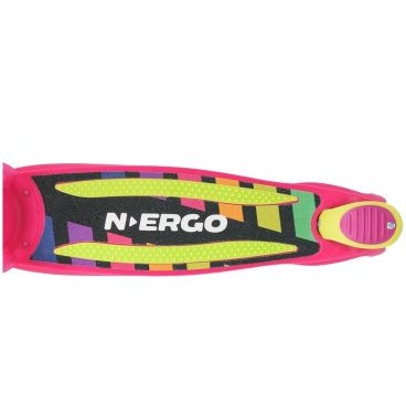 Самокат N.ERGO MS-06/N, розовый-зеленый, алюминий