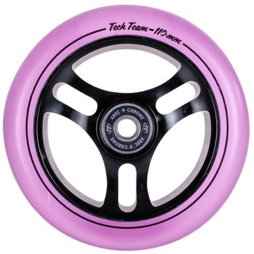 Фото Колесо для самоката Tech Team X-Treme TRIANGLE purple transparent, 110*24 мм, фиолетовый, 620204