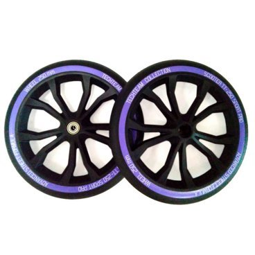 Фото Набор колес для самоката TechTeam, 2 колеса, 250 мм, 4 подшипника ABEC 7, NP001131