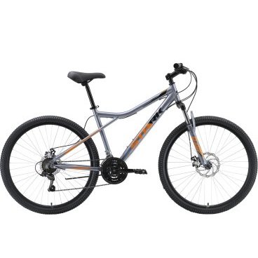 Фото Горный велосипед Stark, Slash 27.1 D, серебристый/оранжевый/черный, 2023, HQ-0009965