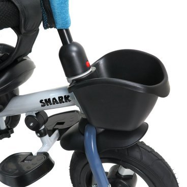 Детский велосипед Maxiscoo "Shark", трехколесный, складной, с мягким сидением и капюшоном, 2023