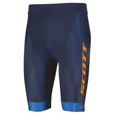 Велошорты SCOTT RC Team ++, мужские, midnight blue/copper orange, ES288694-7135