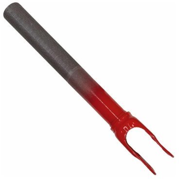 Вилка TRIX, для трюкового самоката, 100мм х1-1/8", стальная, резьбовая, шток 200 мм, матовая красная, red