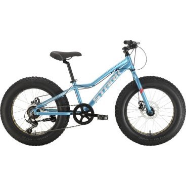 Детский велосипед Stark Rocket Fat 20.1 D, голубой/белый, 2024, HQ-0014338