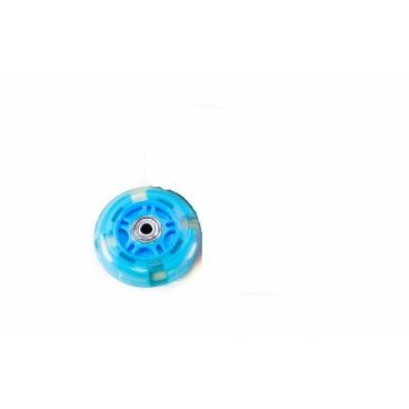 Фото Колесо TRIX для детского самоката, 80мм, с подшипниками ABEC 7, заднее, светящееся, пластик, 80 мм, синее