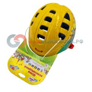 Велошлем детский Vinca Sport VSH 9 travel, желтый, рисунок - 