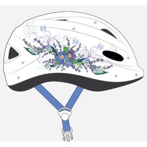 Шлем велосипедный Vinca sport VSH 7, детский, с регулировкой, белый, рисунок - 