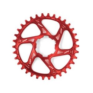 Звезда велосипедная HOPE, для системы с прямым монтажом, 30 зубьев, узкий/широкий, с офсетом 3 мм, красный, RR30BHCSPR